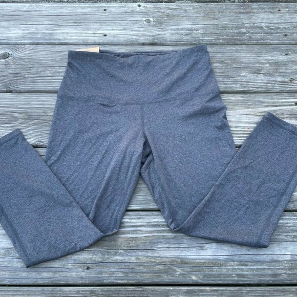 Reebok Women Athletic Capri Pant Gray Charcoal Sport Running Pant Size MM - Picture 10 of 10